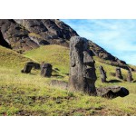 Puzzle   Île de Pâques, Moai at Quarry