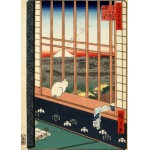   Puzzle Magnétique - Utagawa Hiroshige : Rizières d'Asakusa et Festival Torinomachi, 1857