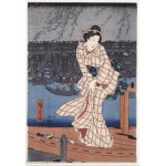 Puzzle   Utagawa Hiroshige : Evening on the Sumida River, 1847-1848