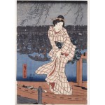 Puzzle   Utagawa Hiroshige : Evening on the Sumida River, 1847-1848