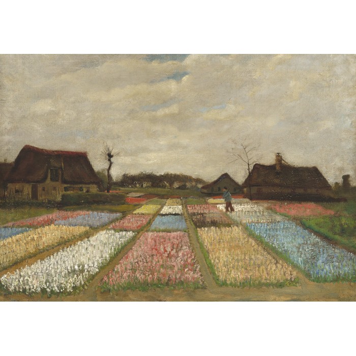 Puzzle   Vincent Van Gogh - Flower Beds in Holland, 1883