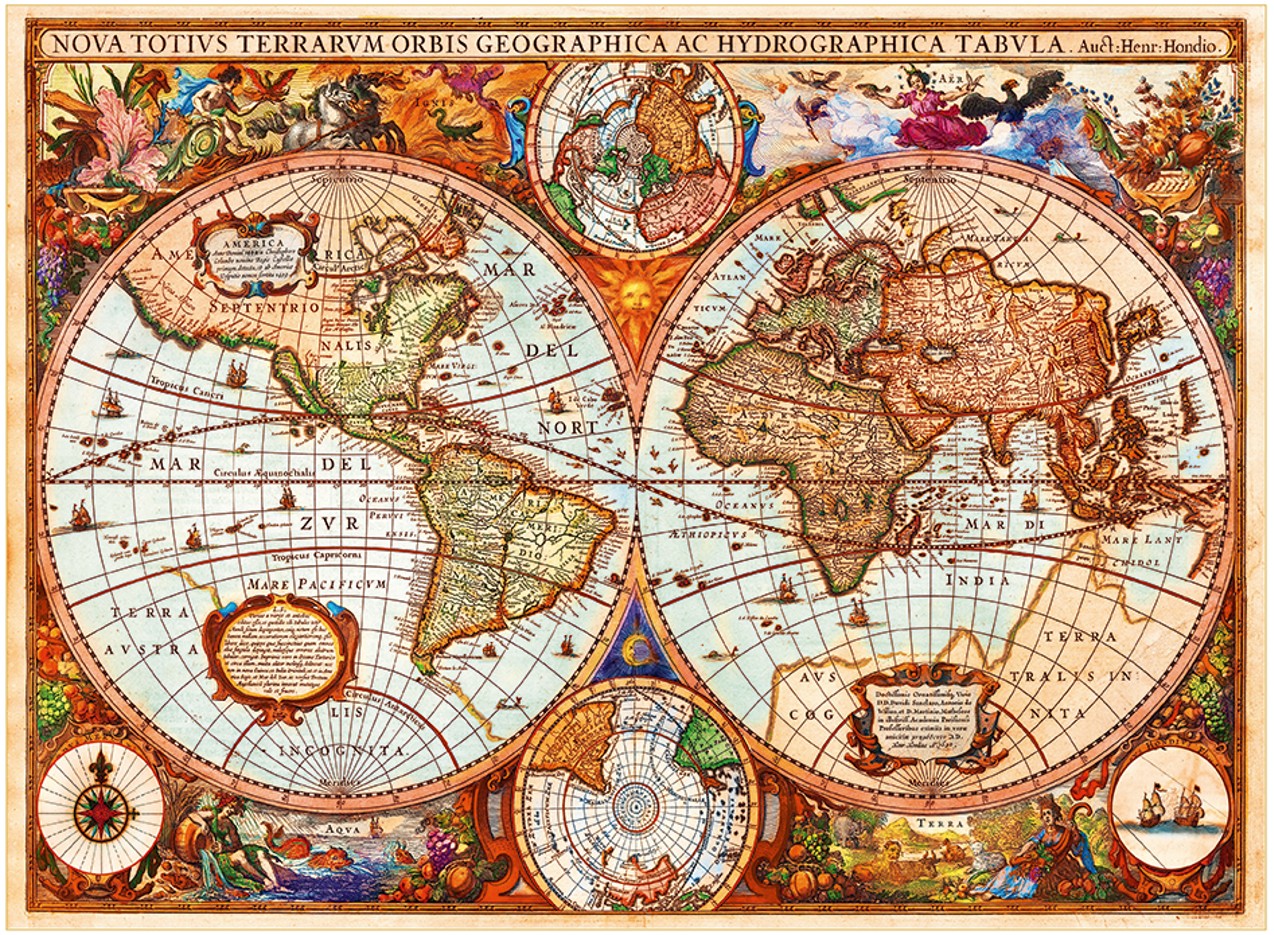Puzzle Carte du monde - 250 pièces