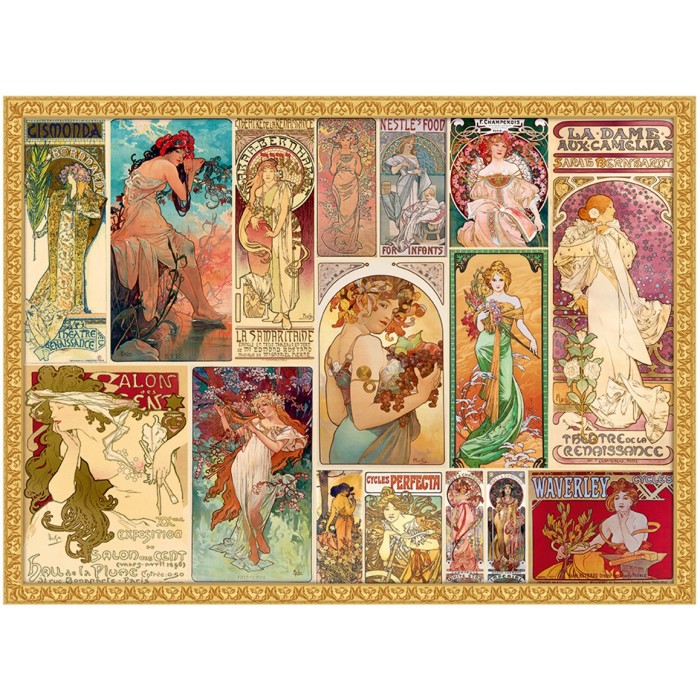 Mucha Alfons - Collage