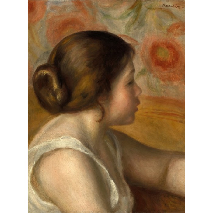 Puzzle   Auguste Renoir : Tête de Jeune Fille, 1890