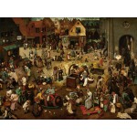 Puzzle   Brueghel Pieter : Le Combat de Carnaval et Carême, 1559