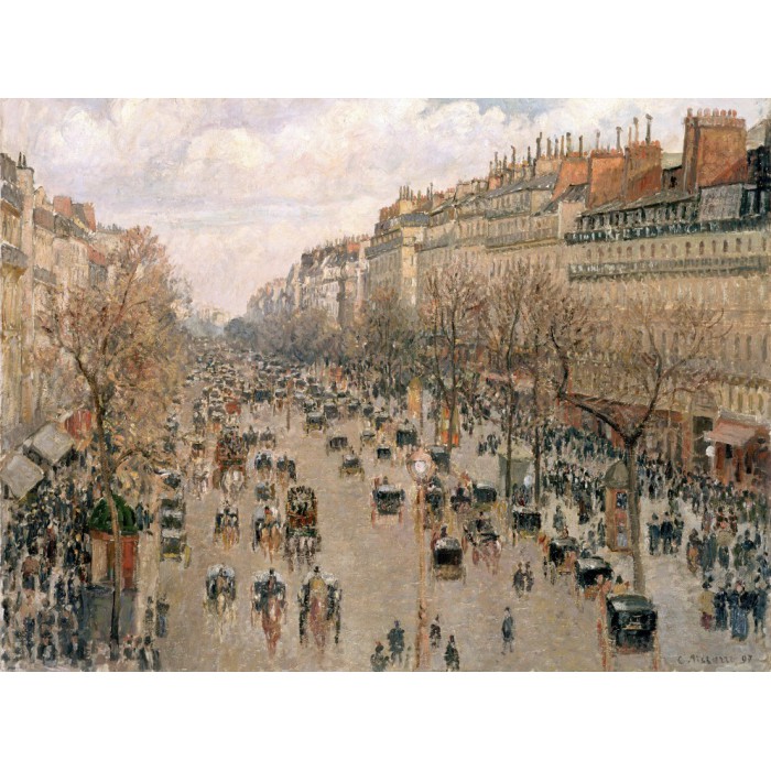 Puzzle   Camille Pissarro : Boulevard Montmartre, 1897