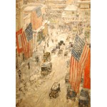 Puzzle   Childe Hassam : Flags on 57th Street, Winter, 1918