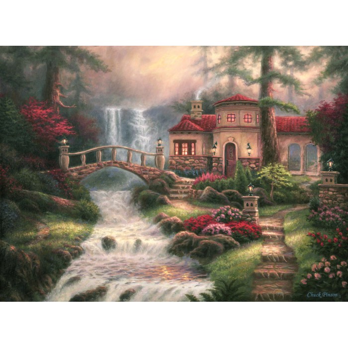 Puzzle   Chuck Pinson - Sierra River Falls