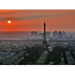 Puzzle   Coucher de Soleil sur Paris