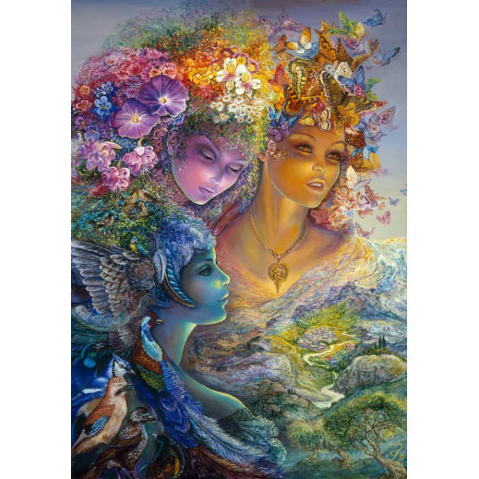 Puzzle  Grafika-F-30002 Josephine Wall - The Three Graces