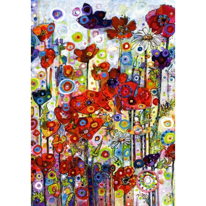 Puzzle  Grafika-F-30016 Sally Rich - Poppies - Portrait