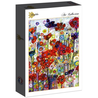 Puzzle Grafika-F-30016 Sally Rich - Poppies - Portrait