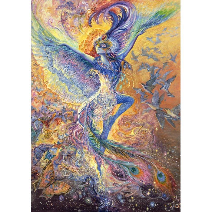 Puzzle Grafika-F-30035 Josephine Wall - Blue Bird