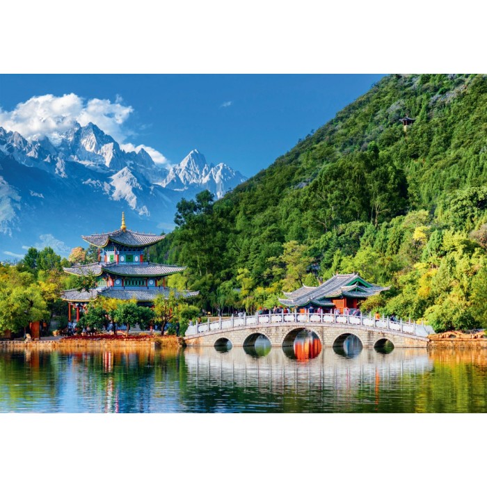 Puzzle Grafika-F-30095 Jade Dragon Snow Mountain