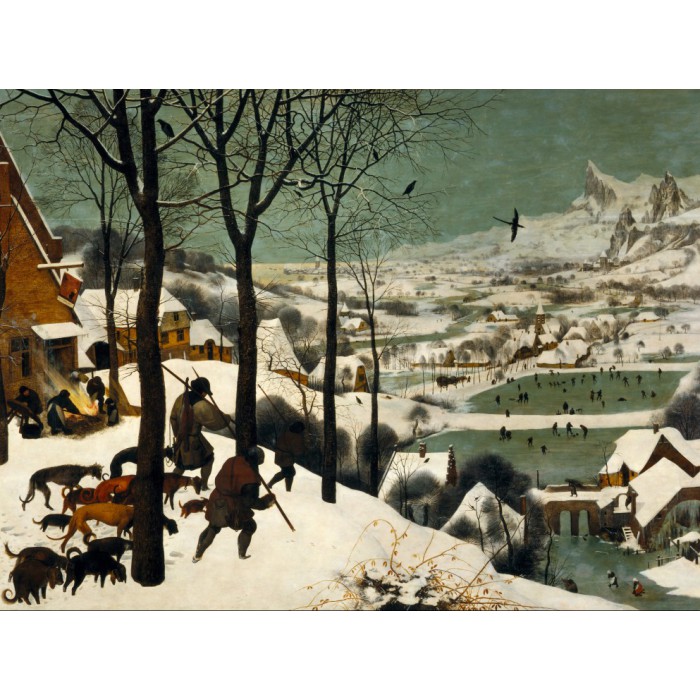 Puzzle  Grafika-F-30175 Brueghel : Chasseurs dans la Neige