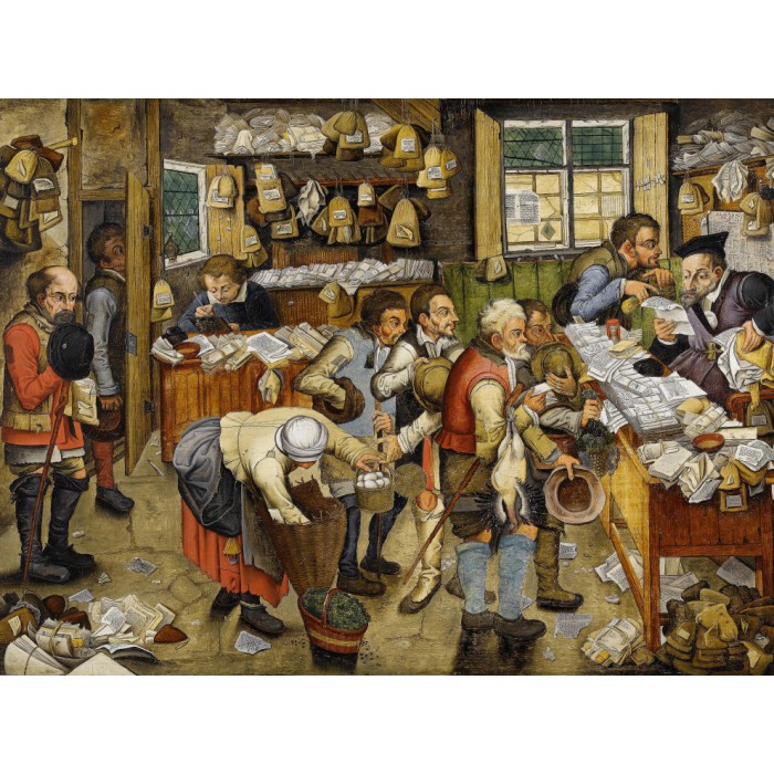 Puzzle  Grafika-F-30176 Brueghel Pieter le Jeune : Le Paiement de la Dîme, 1617-1622