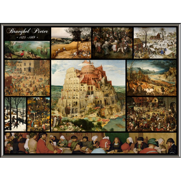 Puzzle Grafika-F-30209 Collage - Brueghel l'Ancien