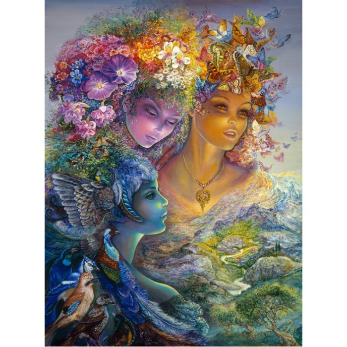 Puzzle  Grafika-F-30245 Josephine Wall - The Three Graces