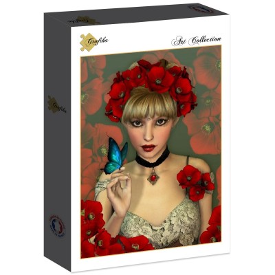 Puzzle Grafika-F-30301 La Femme et le Papillon