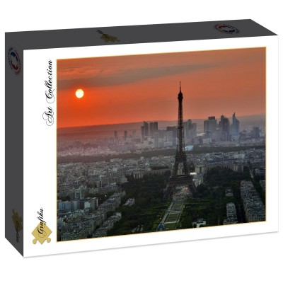 Puzzle Grafika-F-30323 Coucher de Soleil sur Paris