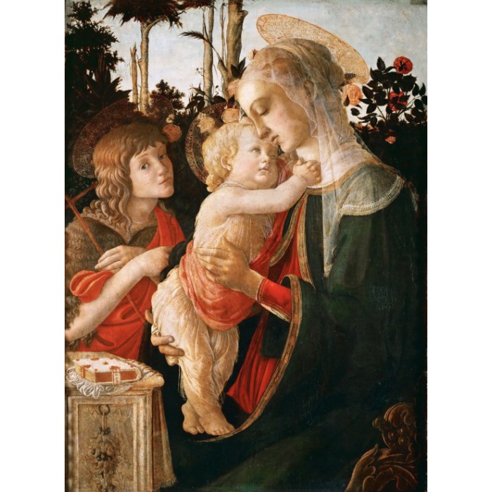 Sandro Botticelli: La Vierge à l'Enfant, le Jeune Saint Jean-Baptiste, 1470-1475