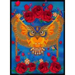 Puzzle  Grafika-F-30414 Owl & Roses