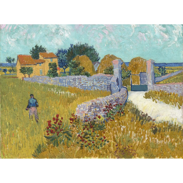 Puzzle  Grafika-F-30416 Vincent Van Gogh - Ferme de Provence, 1888