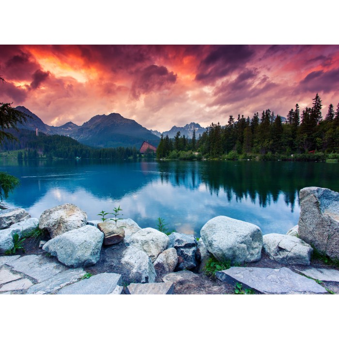 Puzzle  Grafika-F-30456 Parc National des Hautes Tatras, Slovaquie, Pologne