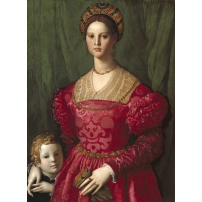 Puzzle Grafika-F-30467 Agnolo Bronzino : Jeune Femme et Son Petit Garçon, 1540