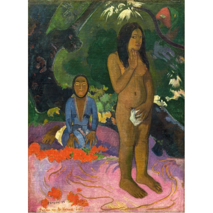 Puzzle Grafika-F-30503 Paul Gauguin : Parau na te Varua ino (Mots du Diable), 1892