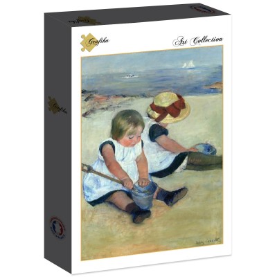 Puzzle Grafika-F-30540 Mary Cassatt : Enfants jouant à la Plage, 1884