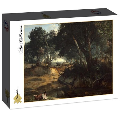 Puzzle Grafika-F-30554 Jean-Baptiste-Camille Corot : Forêt de Fontainebleau, 1834