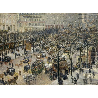 Puzzle Grafika-F-30562 Camille Pissarro : Boulevard des Italiens Soleil du Matin, 1897