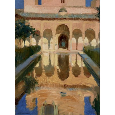 Puzzle Grafika-F-30592 Joaquin Sorolla y Bastida : Hall des Ambassadeurs, Alhambra, Grenade, 1909