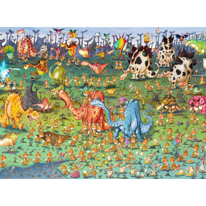 Puzzle Grafika-F-30607 François Ruyer - Dinosaures