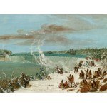 Puzzle  Grafika-F-30630 George Catlin : Portage Autour des chutes de Niagara à Table Rock, 1847-1848