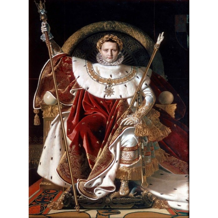 Puzzle Grafika-F-30633 Jean-Auguste-Dominique Ingres : Napoléon sur le trône impérial, 1806