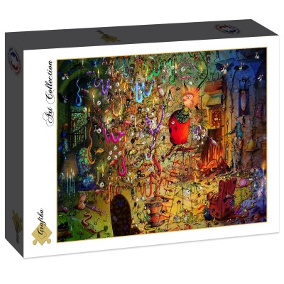 Puzzle Grafika-F-30739 François Ruyer - La Sorcière et l'Arbre à Serpents