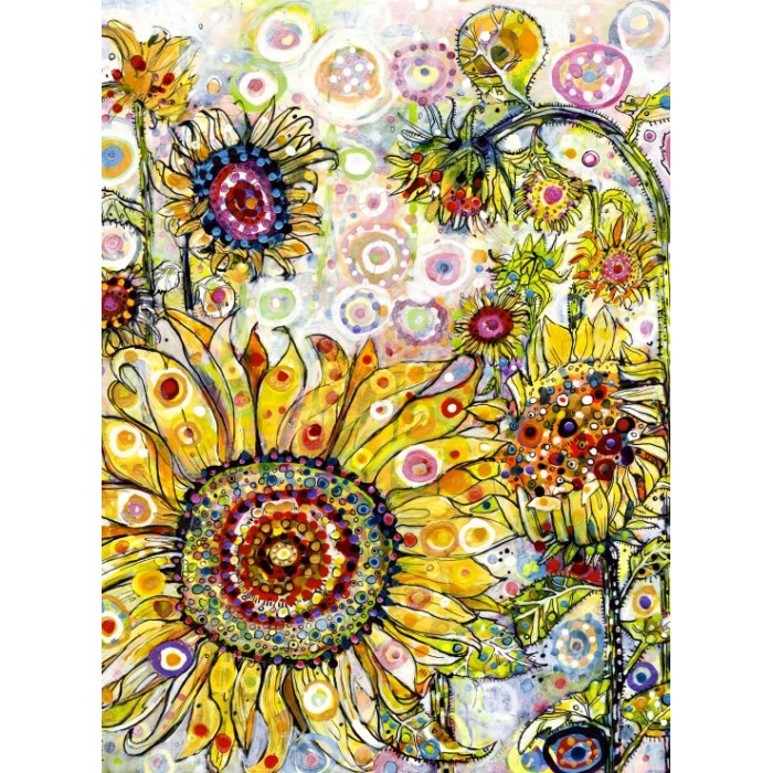 Puzzle  Grafika-F-30813 Sally Rich - Sunflowers - Portrait