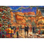 Puzzle  Grafika-F-30820 Chuck Pinson - Christmas at the Town Square