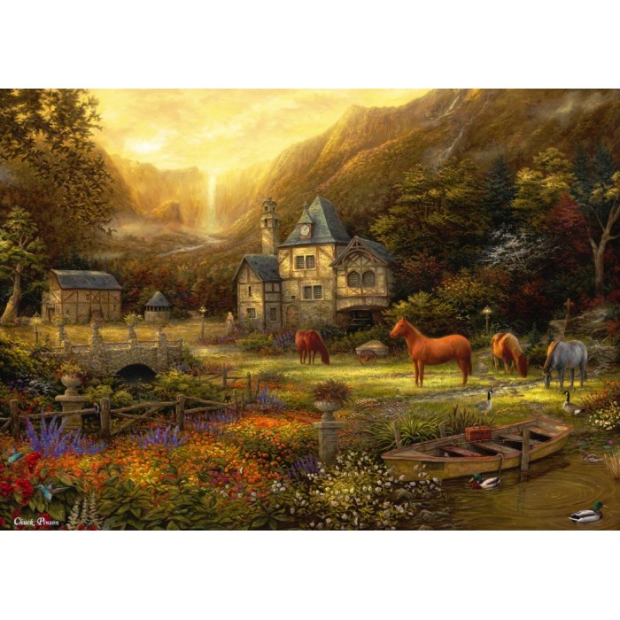 Puzzle  Grafika-F-32218 Chuck Pinson - The Golden Valley