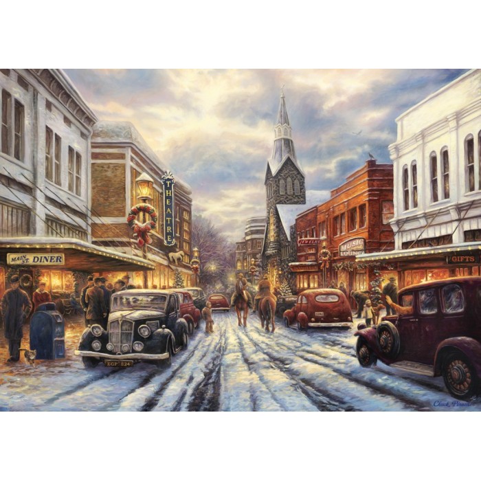 Puzzle  Grafika-F-32223 Chuck Pinson - The Warmth of Small Town Living