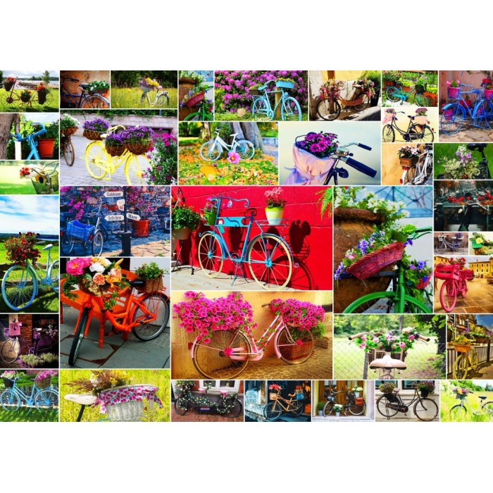 Puzzle  Grafika-F-32249 Collage - Vélos