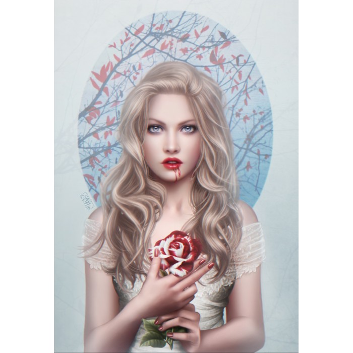 Puzzle Grafika-F-32433 Blood Rose