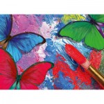Puzzle  Grafika-F-32672 Pièces XXL - Papillons en Peinture