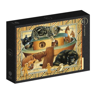 Puzzle Grafika-F-32704 Kittens playing in Noahs ark