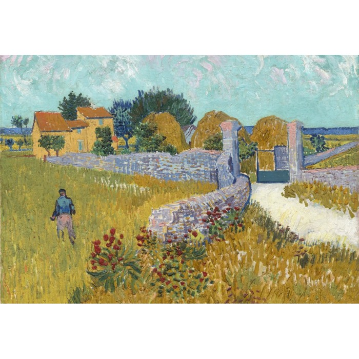 Puzzle  Grafika-F-32748 Vincent Van Gogh - Ferme de Provence, 1888