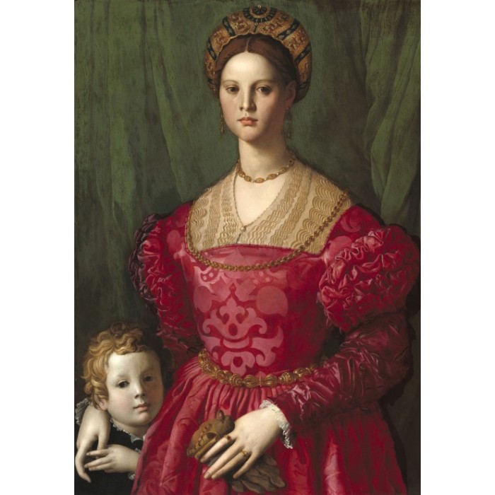 Puzzle Grafika-F-32809 Agnolo Bronzino : Jeune Femme et Son Petit Garçon, 1540