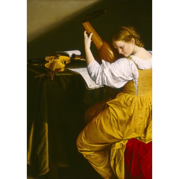 Puzzle  Grafika-F-32837 Orazio Gentileschi: La Joueuse de Luth, 1612/1620