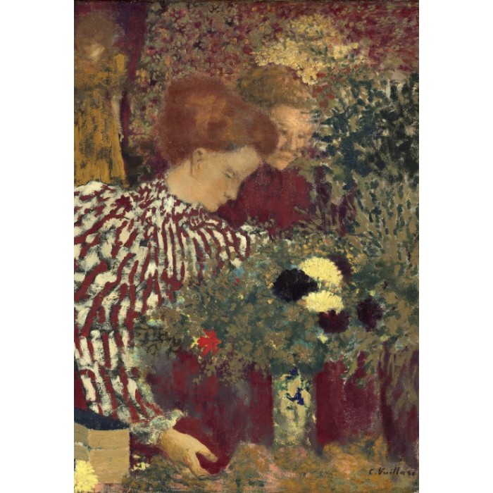 Puzzle  Grafika-F-32850 Edouard Vuillard : Femme dans une robe rayée, 1895